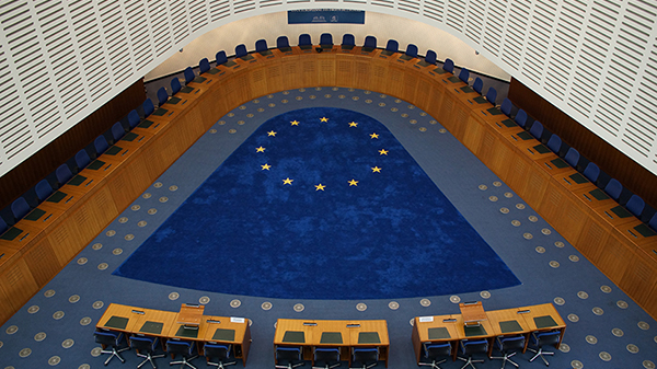ECHR Hearing room view from above