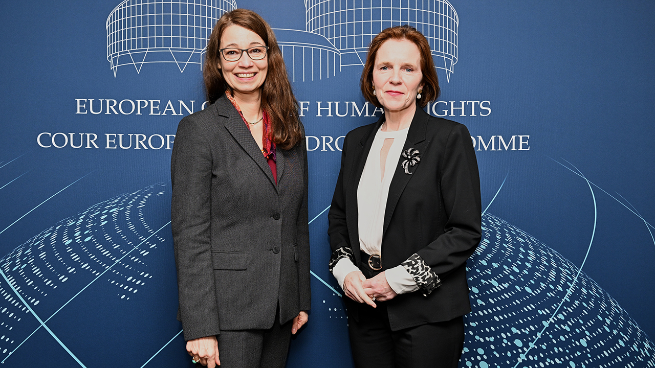 Official visit by Angelika Schlunck, State Secretary at the Federal Ministry of Justice of Germany, to the ECHR