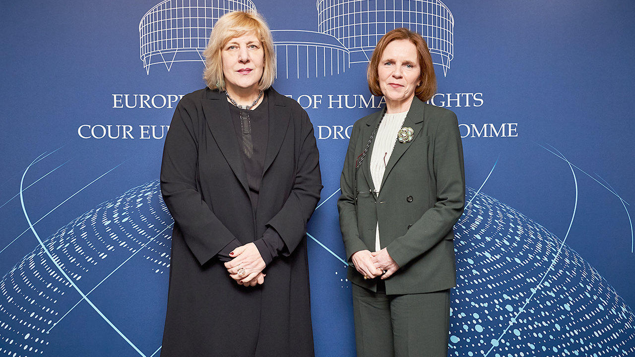 Visite officielle de Dunja Mijatović, Commissaire aux droits de l’homme du Conseil de l’Europe, à la CEDH