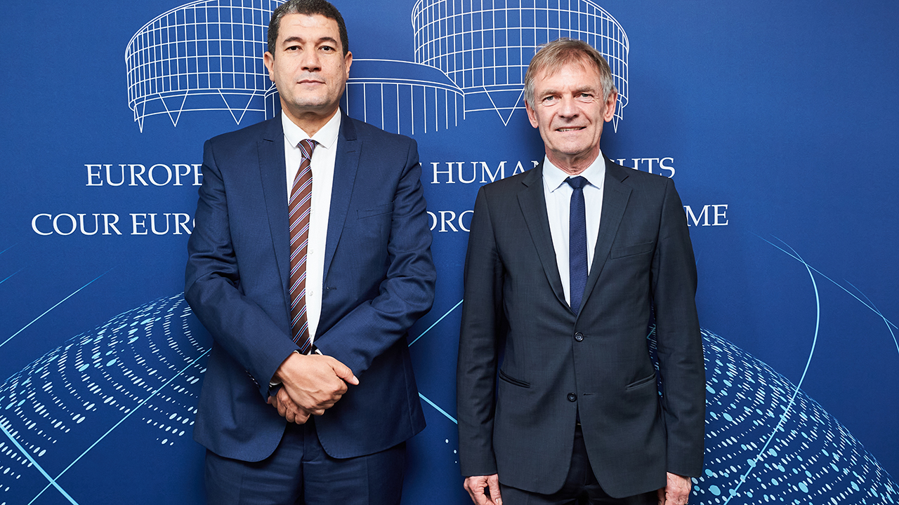 Official visit by Abdelkarim Boujradi, Secretary General of the Inter-Ministerial Delegation for Human Rights of Morocco, to the ECHR