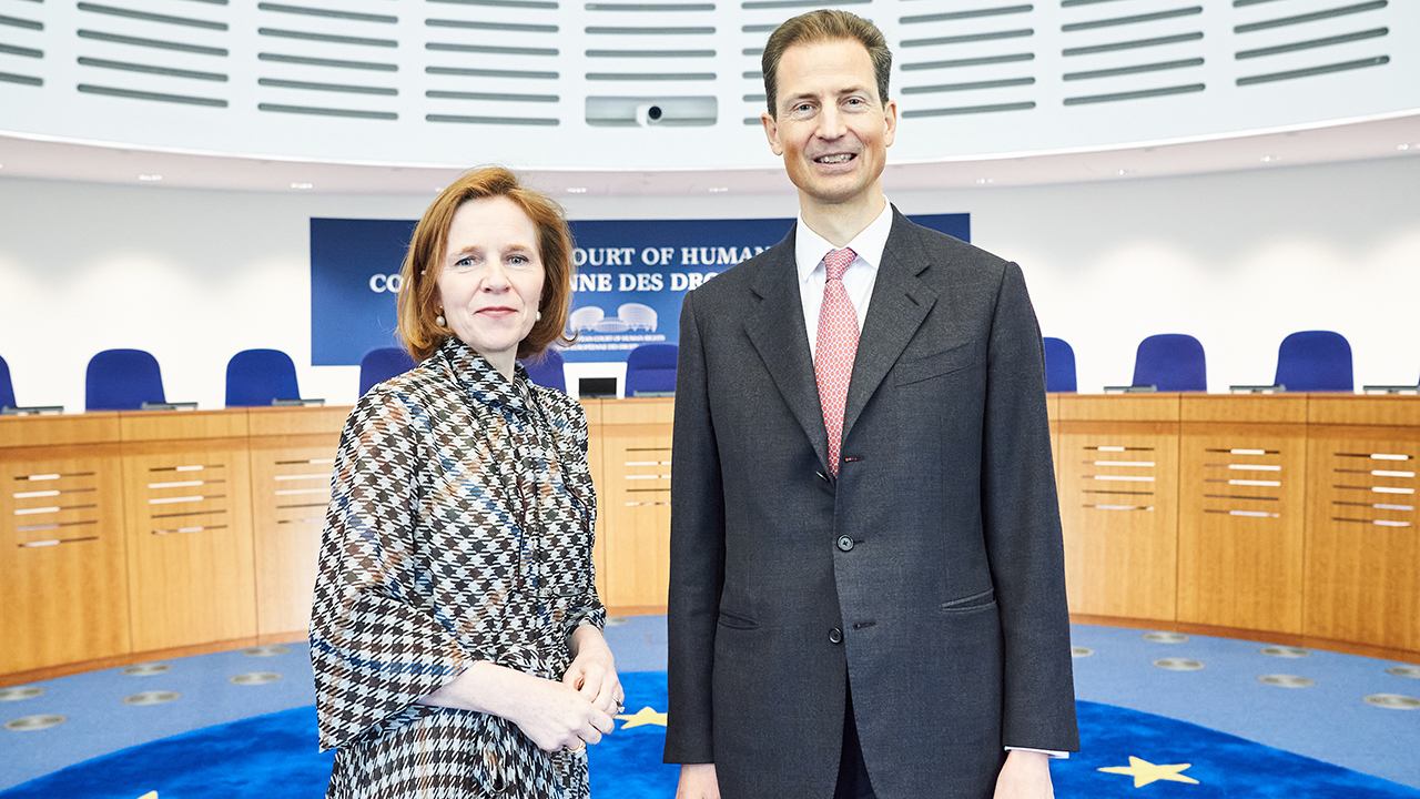 Official visit by H.S.H. Hereditary Prince Alois of Liechtenstein to the ECHR
