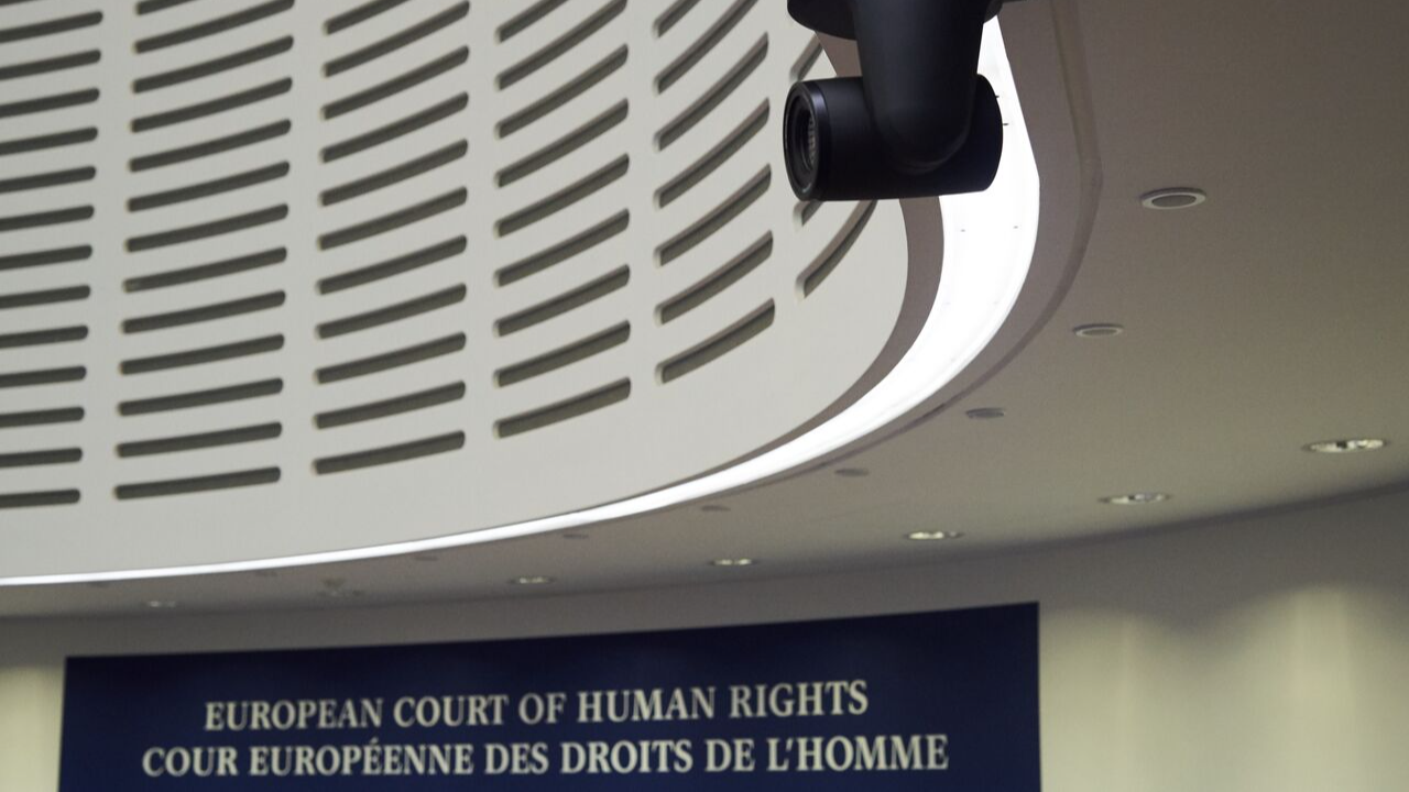 Main hearing room of the Human Rights building